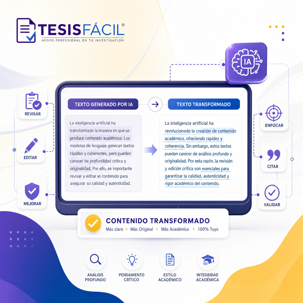 Ilustración de un texto digital con elementos visuales que representan la transformación de contenido generado por IA mediante humanizadores para evitar detección automatizada
