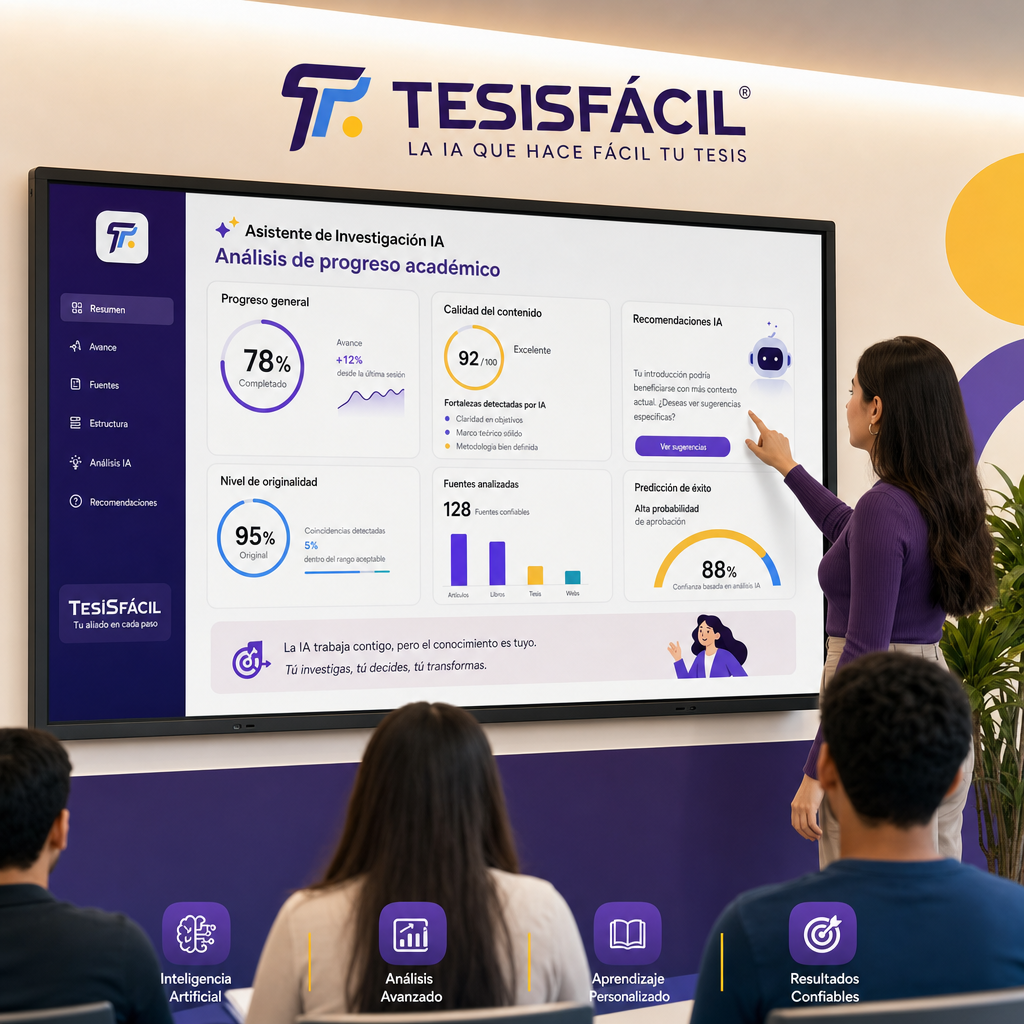 Pantalla digital con interfaz educativa inteligente que muestra gráficos y estadísticas de aprendizaje, representando la aplicación de inteligencia artificial en la educación.
