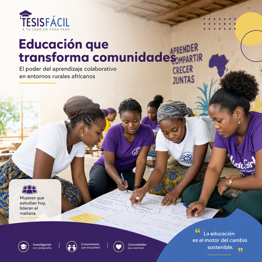 Mujeres jóvenes estudiando juntas en aula comunitaria en África, simbolizando la educación femenina y los desafíos tras la cancelación del programa británico.