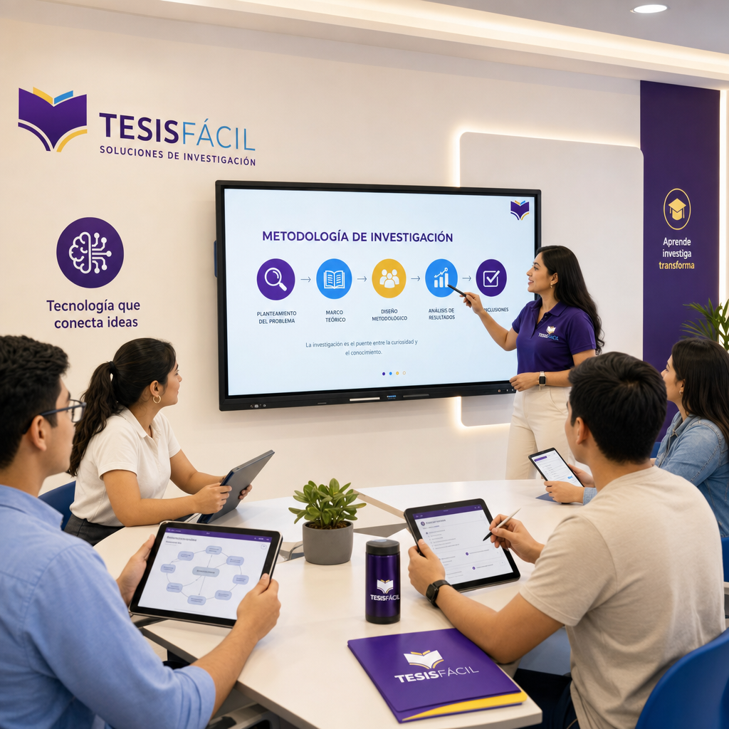 Estudiantes y docentes interactuando en un aula digital con dispositivos y pantallas tecnológicas, representando la educación digital