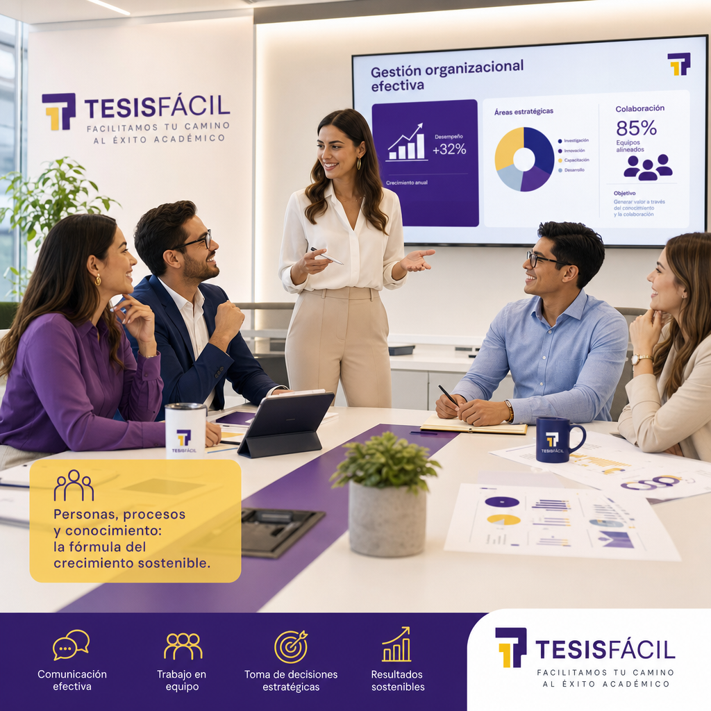 Representación visual profesional de una reunión empresarial donde se ilustra la comunicación organizacional efectiva mediante interacciones entre colaboradores en un entorno moderno y luminoso.