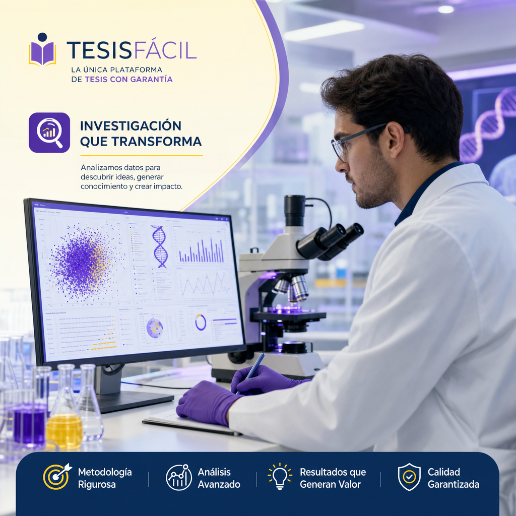 Investigador profesional realizando una investigación científica detallada con gráficos y análisis de datos en un ambiente moderno y bien iluminado