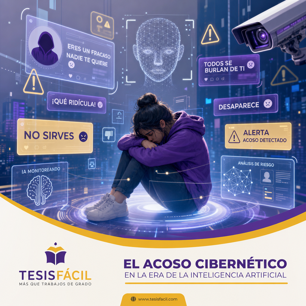 Representación digital de amenazas en línea vinculadas a la ciberviolencia de género entre jóvenes, en un entorno con tecnología de inteligencia artificial.