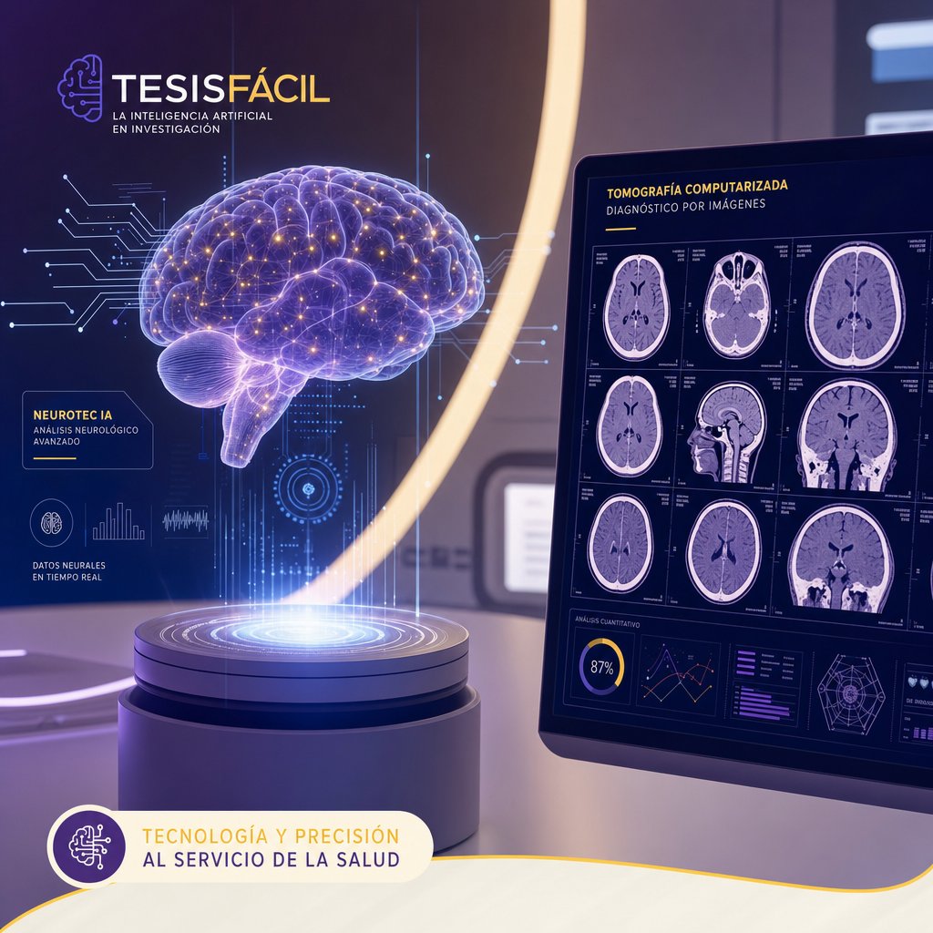 Representación simbólica de inteligencia artificial analizando imágenes médicas para diagnóstico avanzado